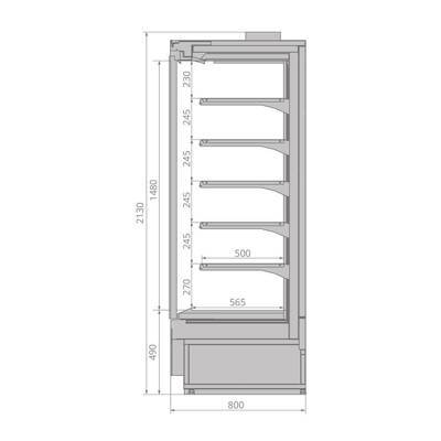 Холодильная горка Brandford TESEY ESC 190 PLUG-IN